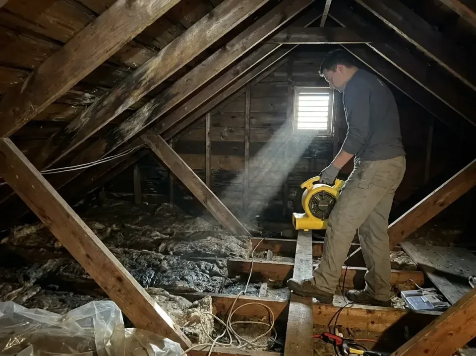 attic-water-damage-drying-proc-007 — frequently asked questions, Emergency Water Extraction & 24/7 Flood Response in Bellvil…